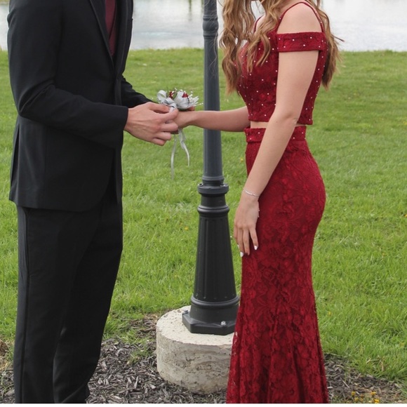 Two Piece Prom Dress - Picture 3 of 5